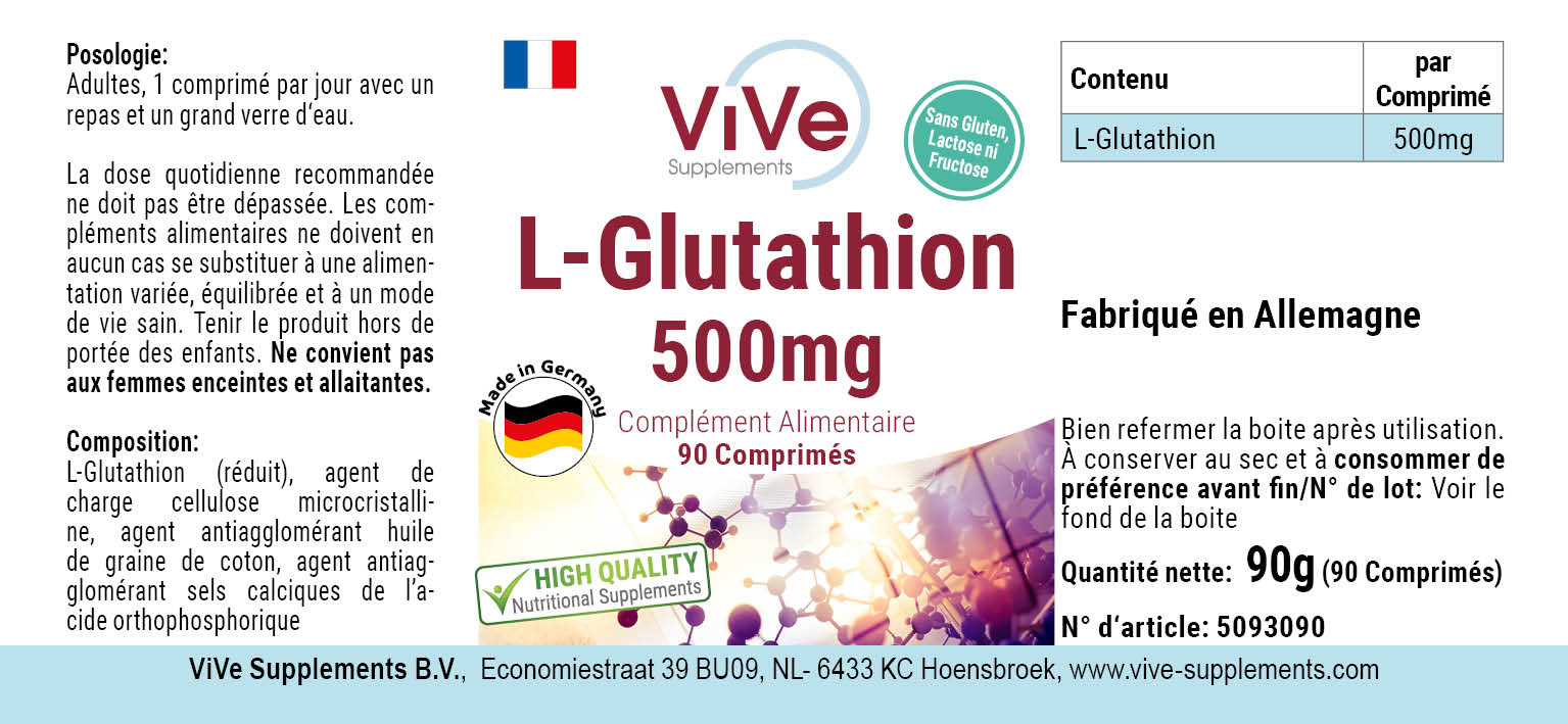 L-Glutatione 500mg