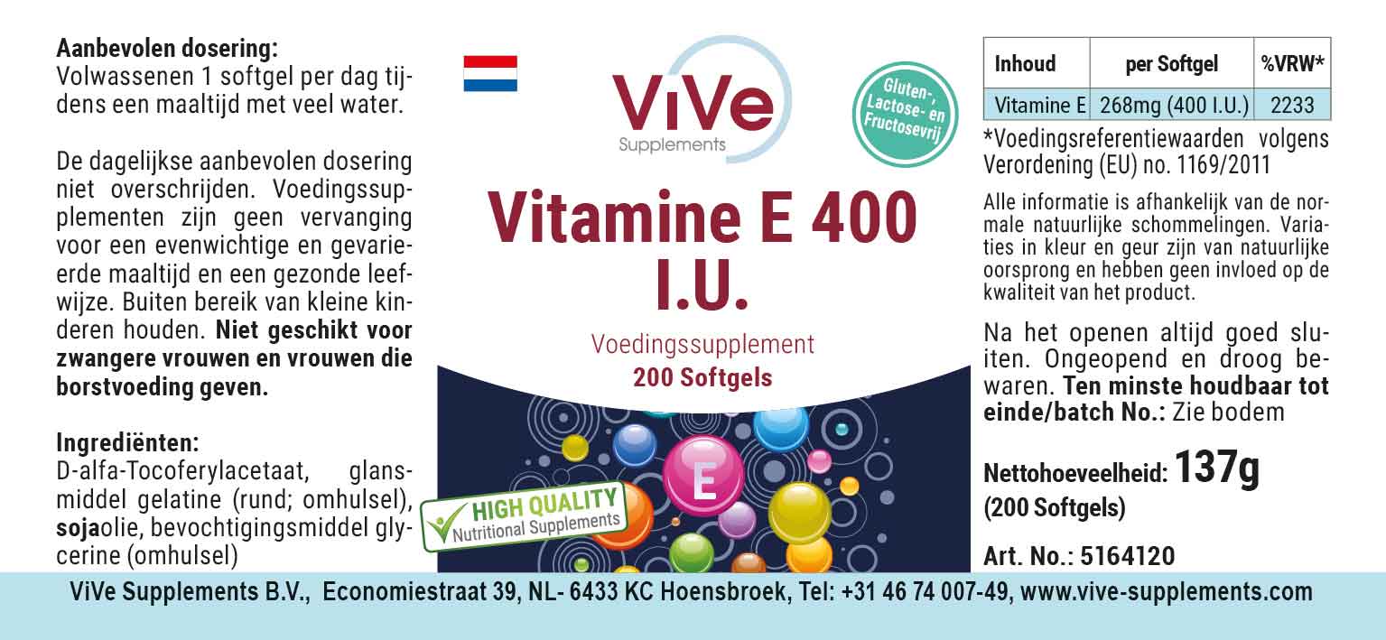Vitamina E 400 U.I.