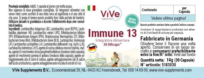 Immun 13 met bacterieculturen