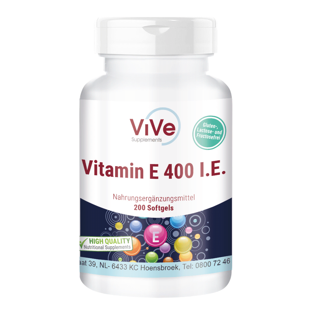 Vitamin E 400 I.E. 120 Softgels von Vive Supplements