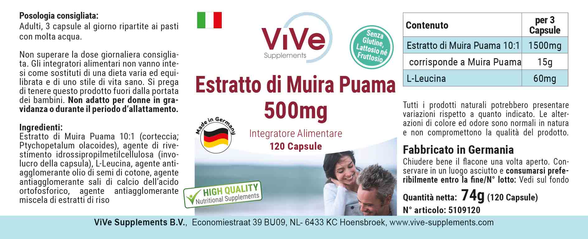 Muira Puama Extrakt 500mg