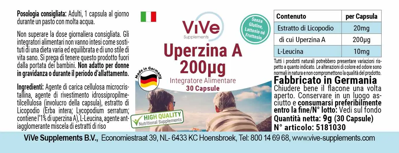 Huperzine A 200µg