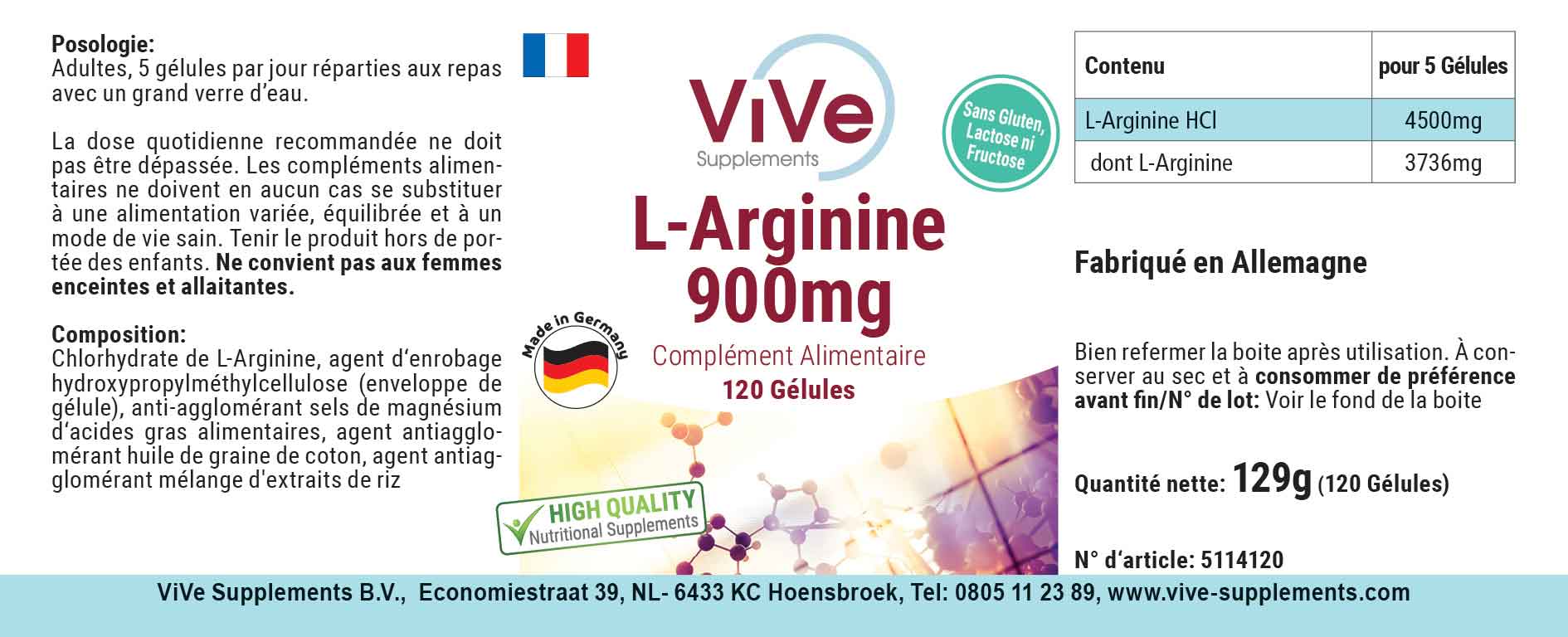 L-Arginina 900 mg