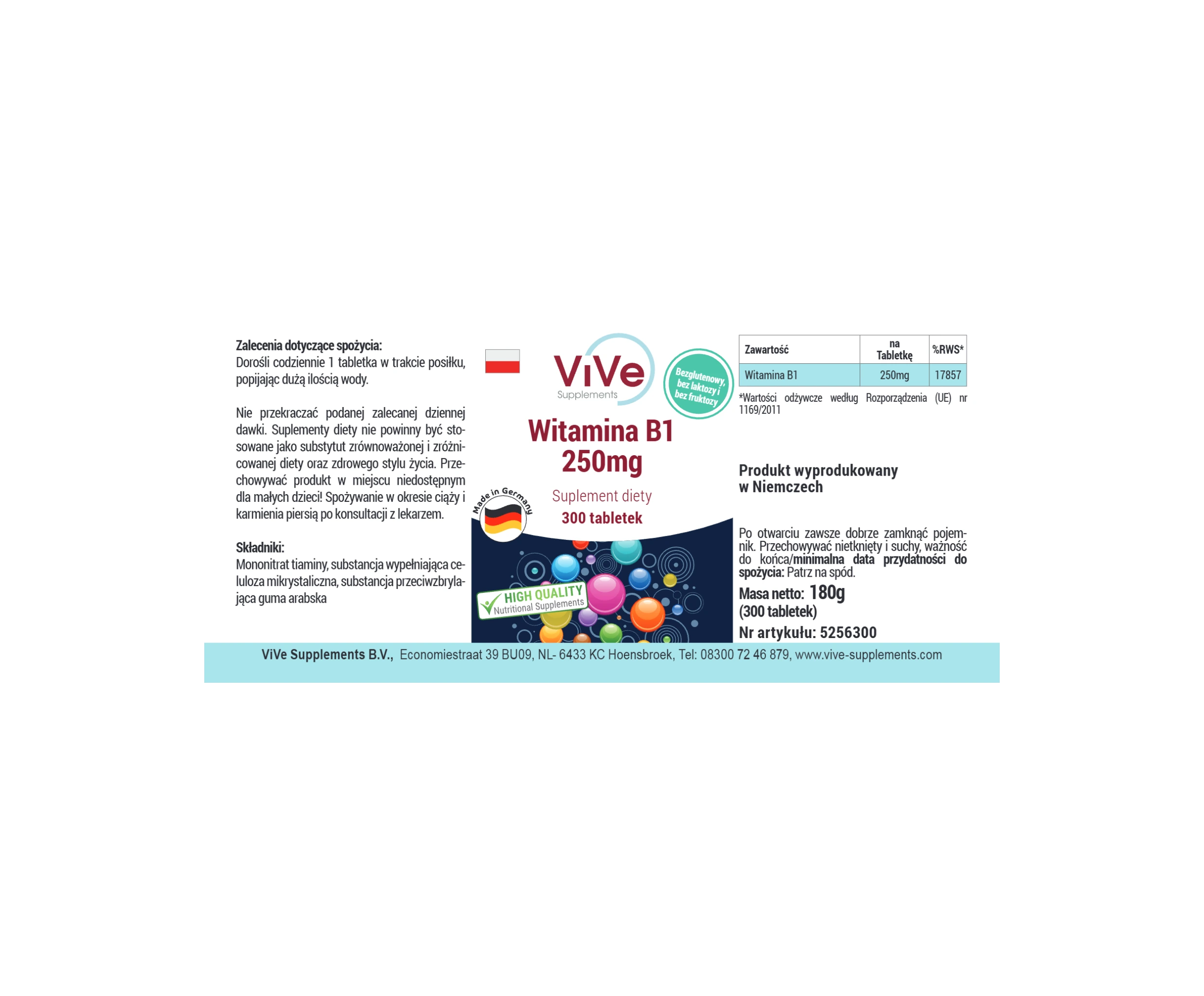 Vitamina B1 250mg