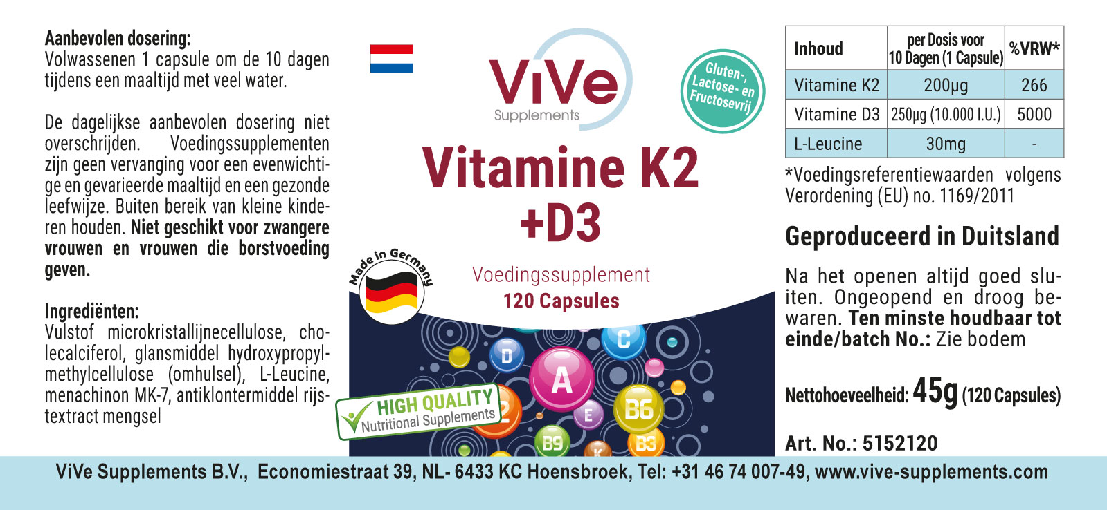 Vitamine K2 + D3