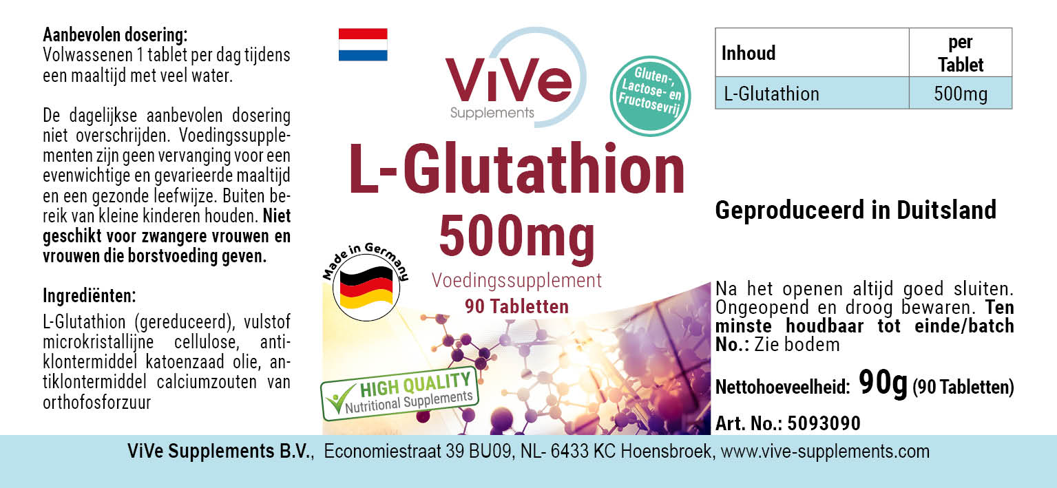 L-Glutatión 500mg