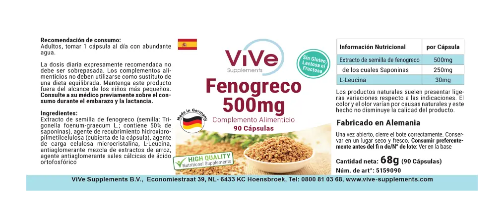 Fenogreco 500mg