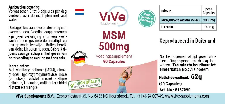 MSM 500mg