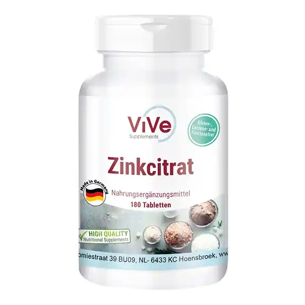 Zinc 25mg - from zinc citrate