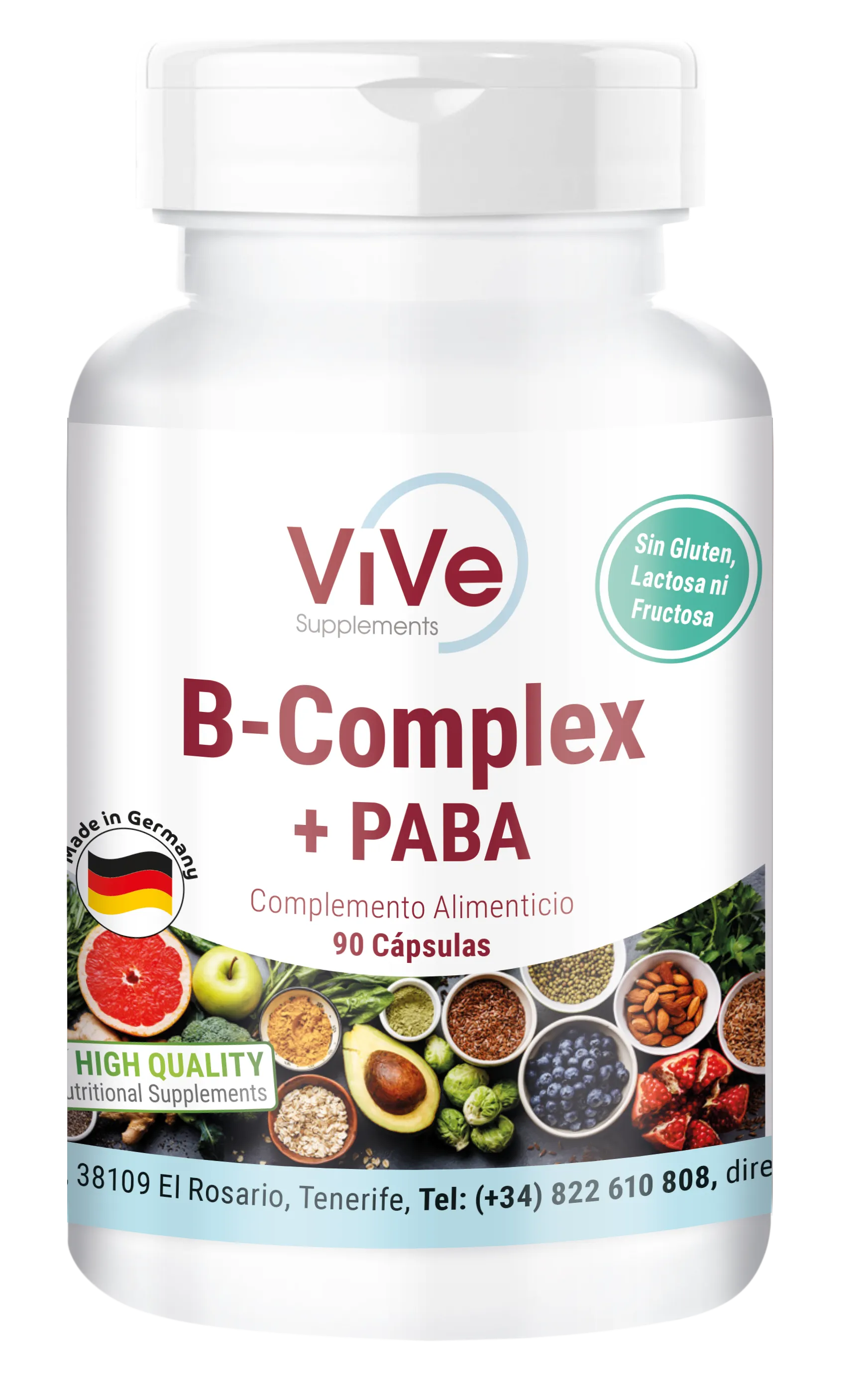 B-Complex + PABA, 90 Capsules