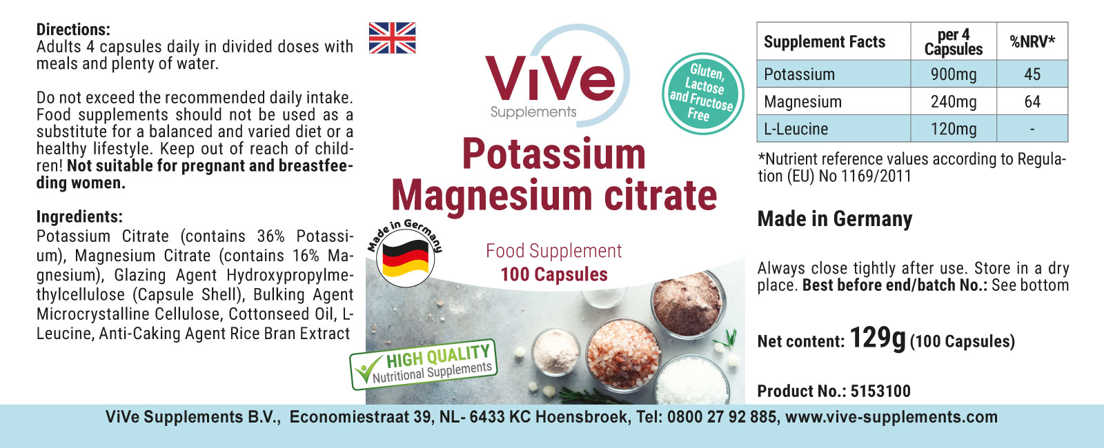 Potassium magnesium citrate