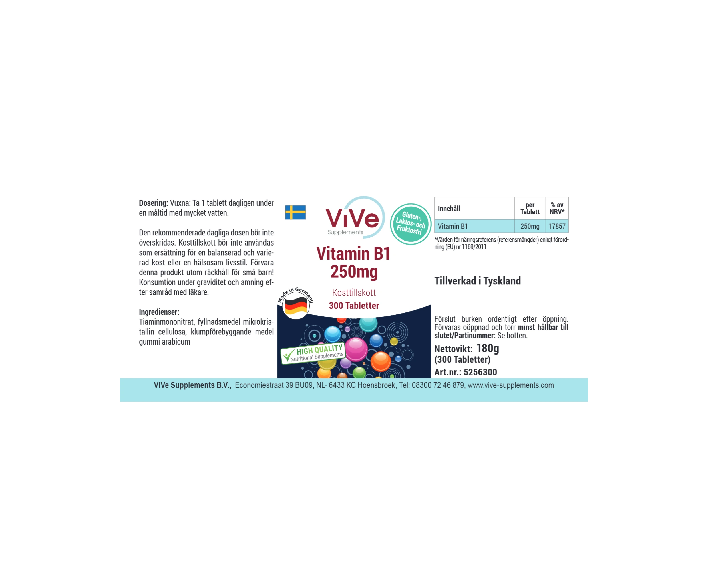 Vitamina B1 250mg