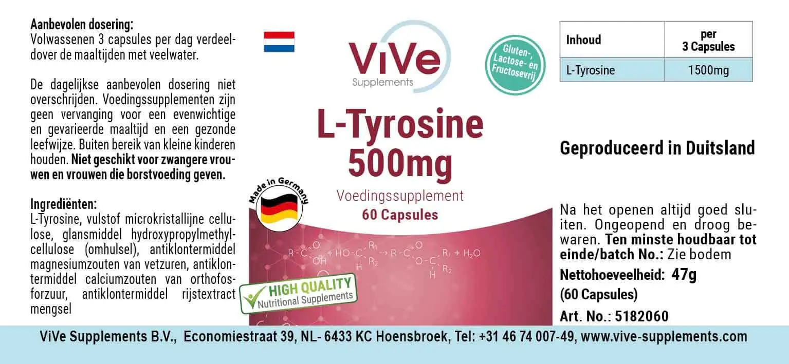 L-Tyrosine 500mg