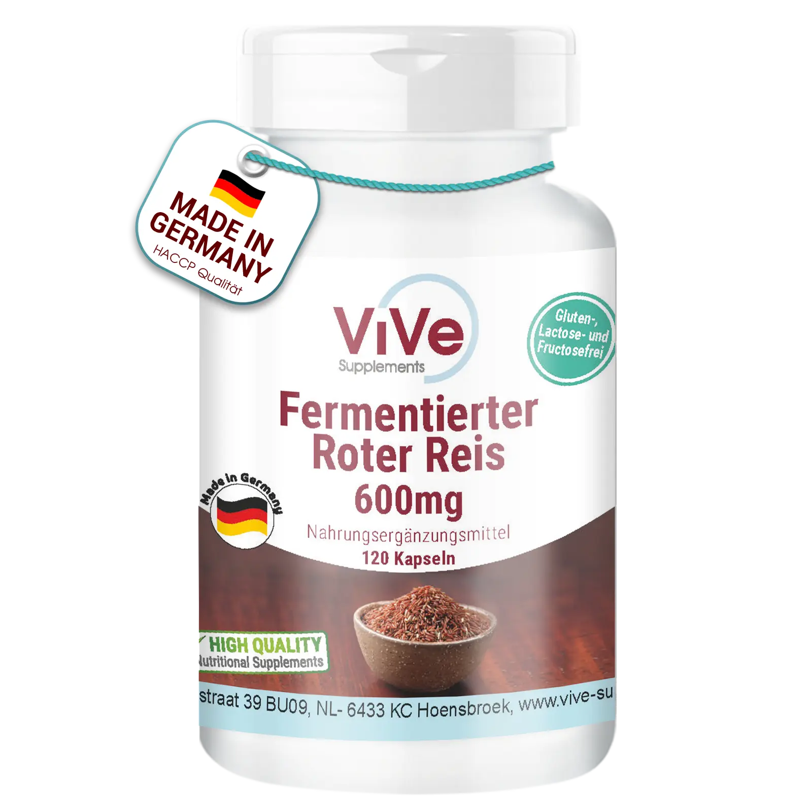 Fermentierter Roter Reis 600mg | Vive Supplements Fermentierter Roter Reis 600mg | Vive Supplements
