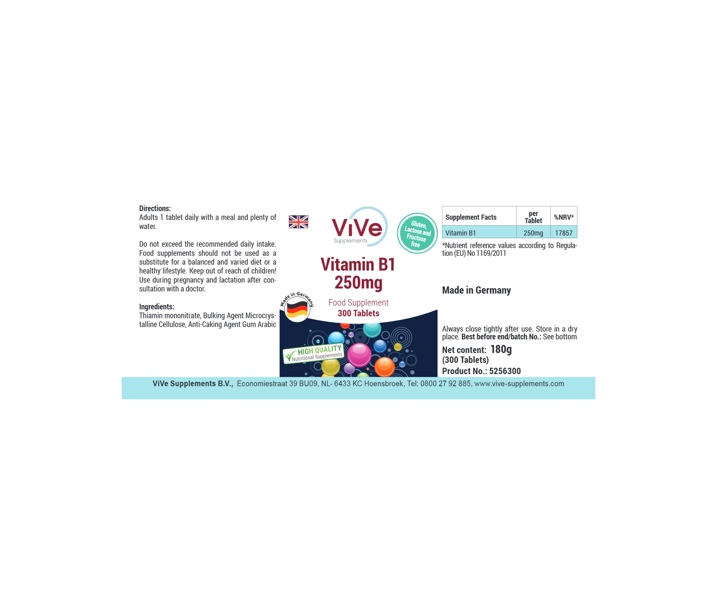 Vitamina B1 250mg