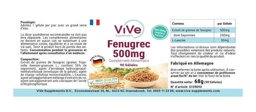 Fenugrec 500mg