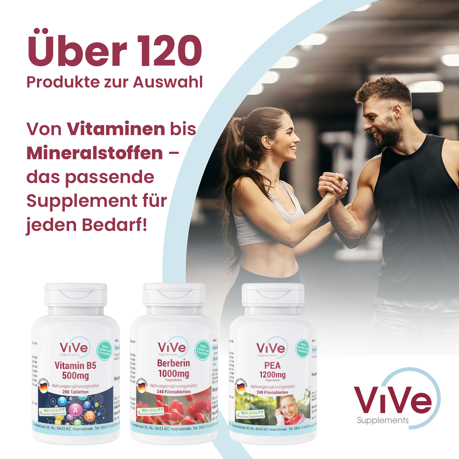 L-Tirosina 1500mg - 60 capsule | Vive Supplements