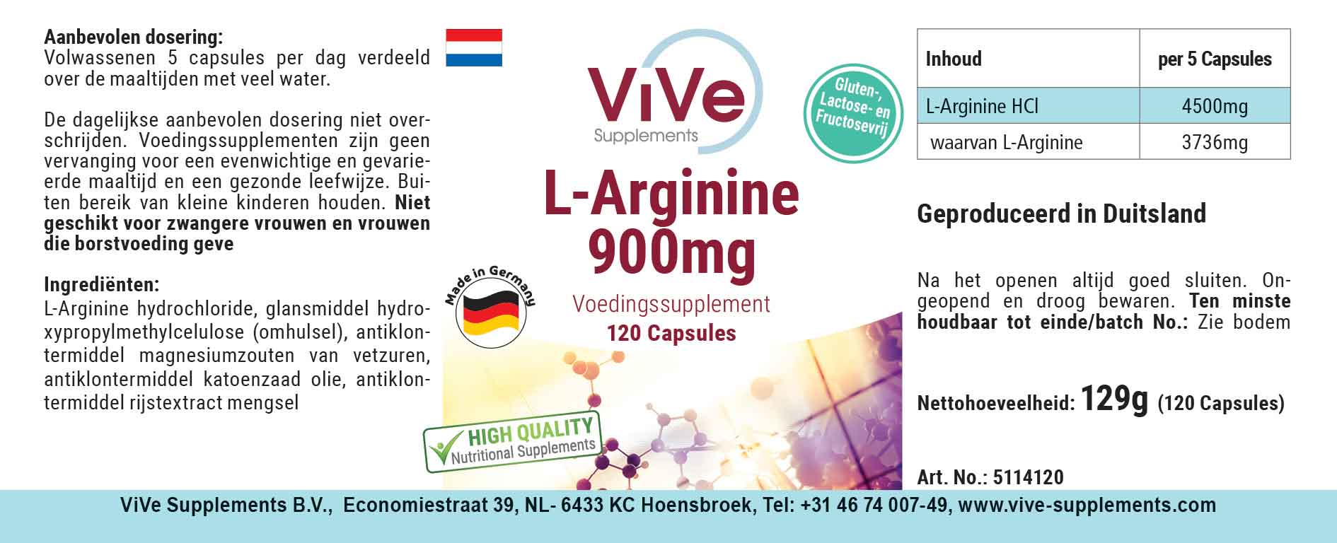 L-Arginina 900 mg