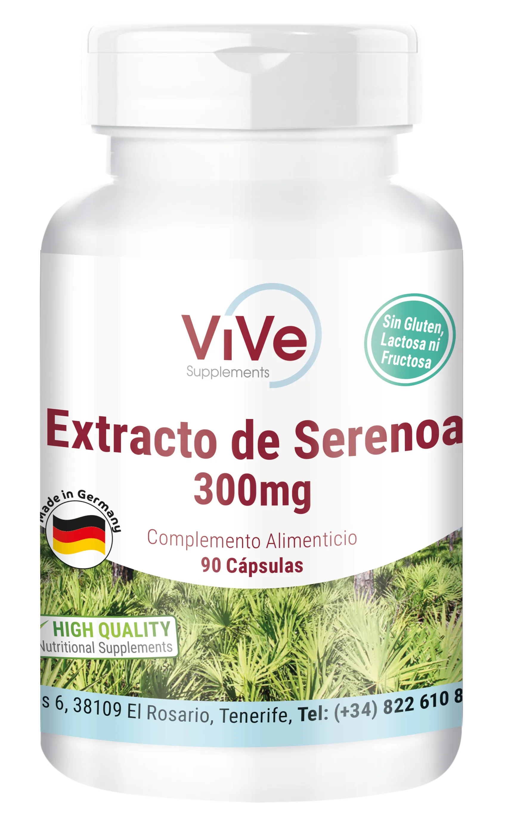 Serenoa-1 Extracto de Serenoa. 90 Cápsulas | Vive Supplements