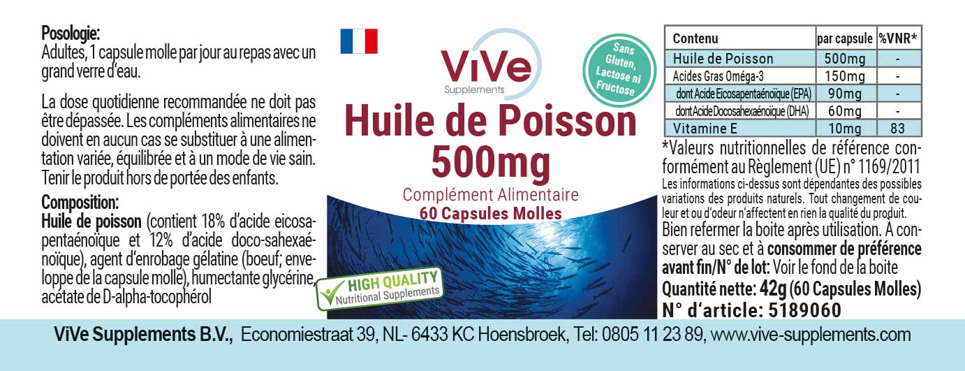 Olio di pesce 500mg