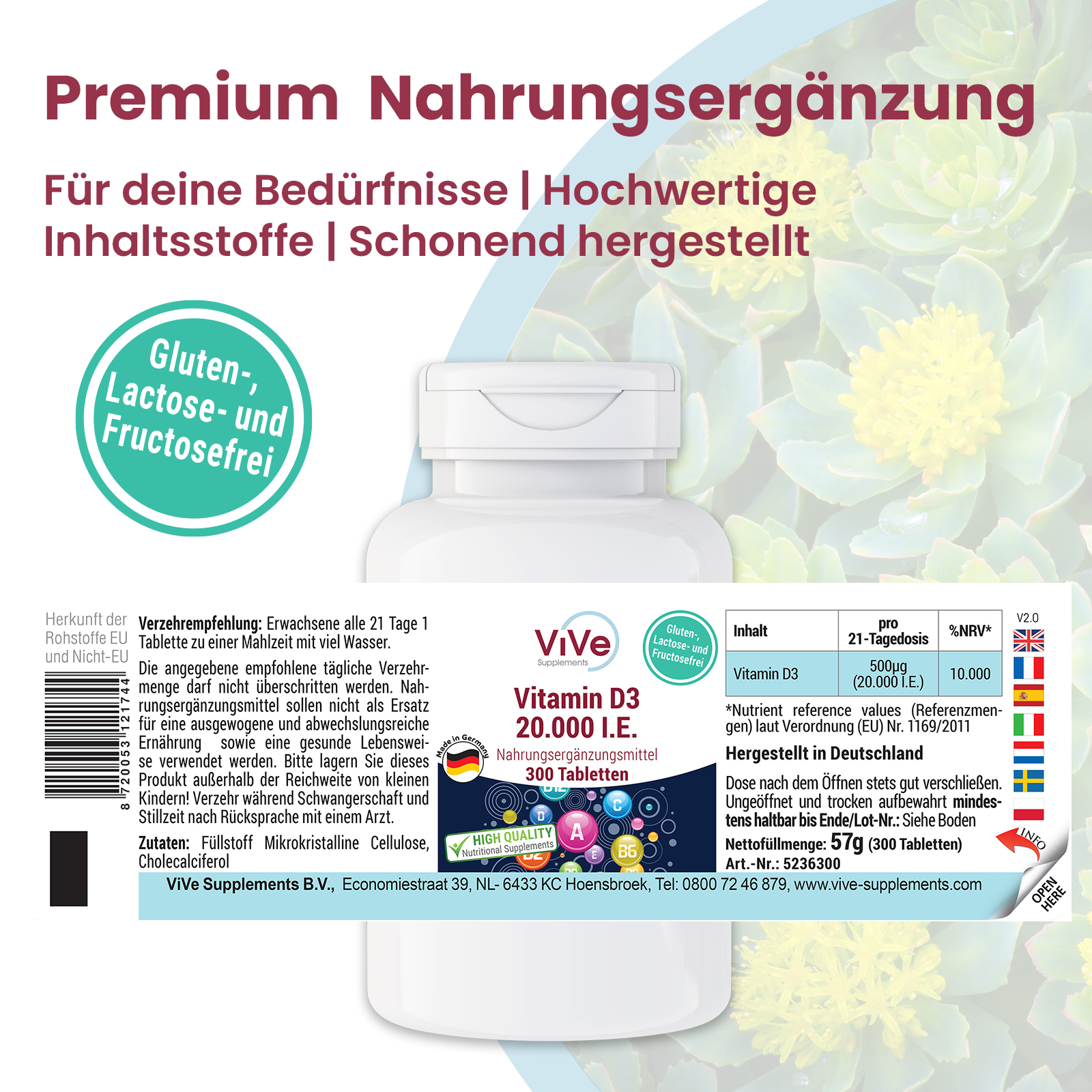 Vitamin D3 20.000 I.E.