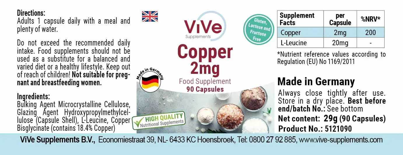 Copper 2mg