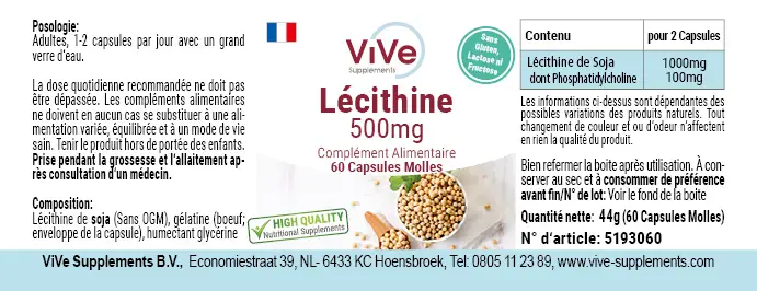 Lécithine 500 mg