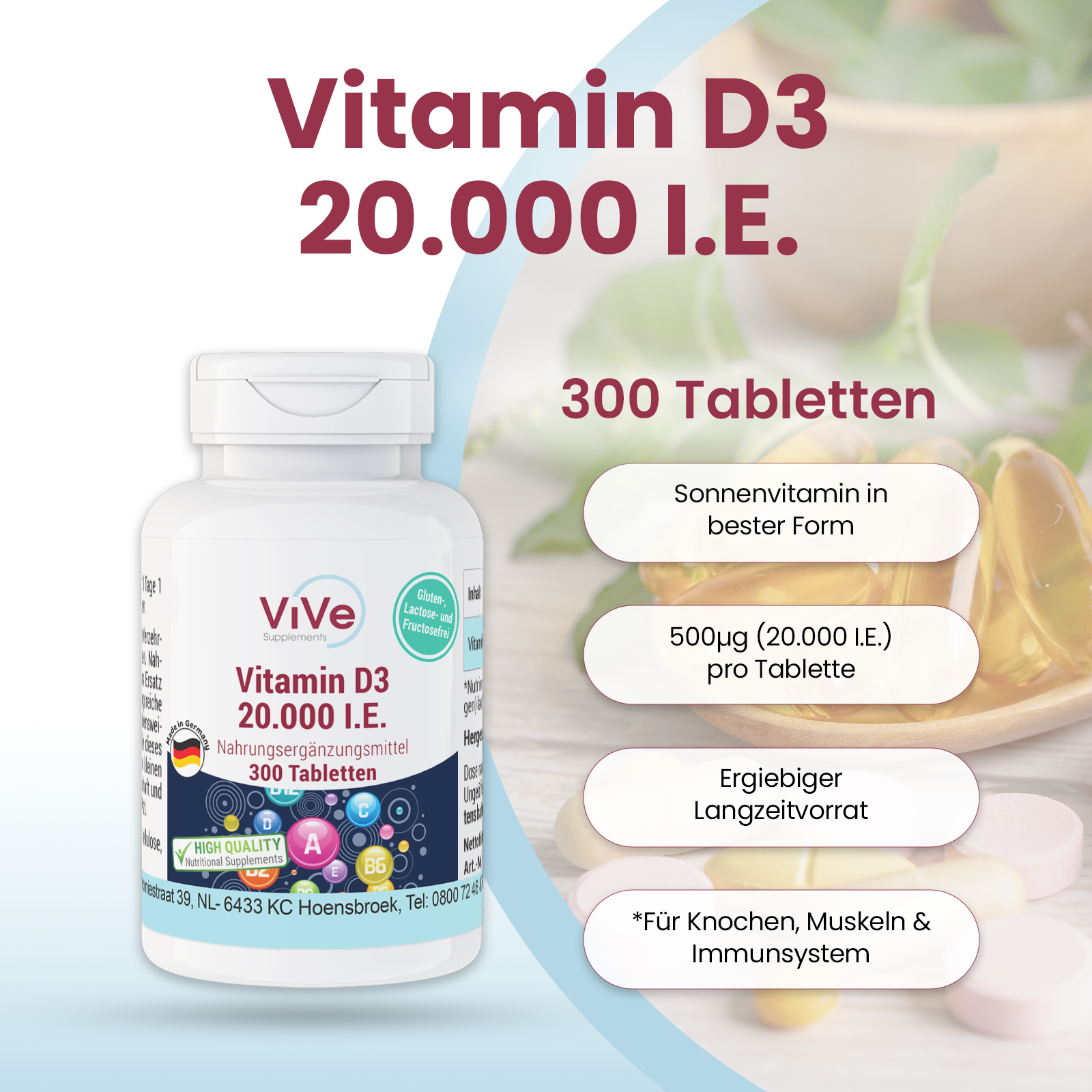 Vitamin D3 20.000 I.E.