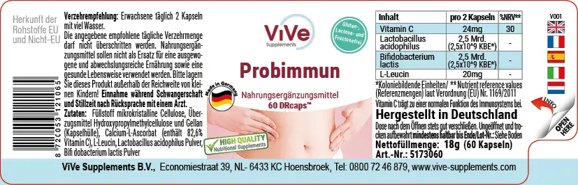 Probimmun met bacterieculturen