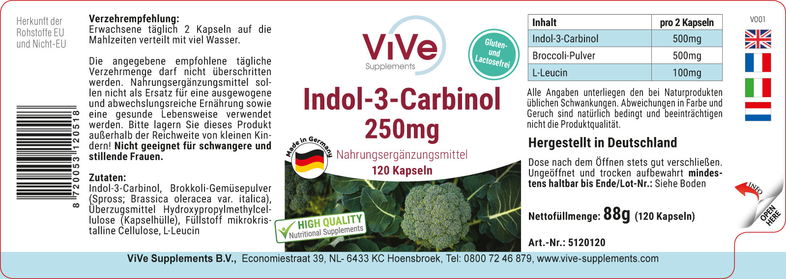 Indol-3-Carbinol 250mg