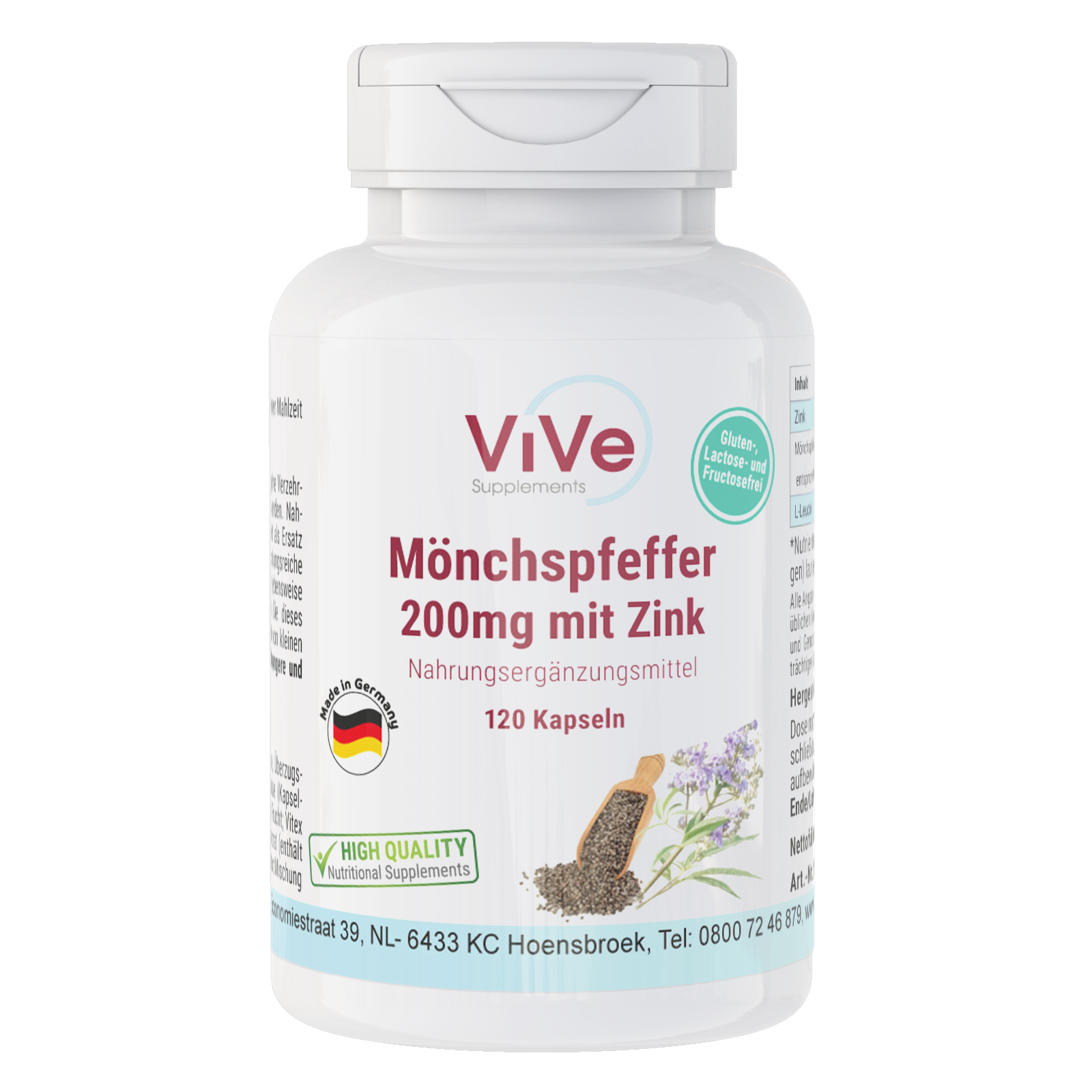 Mönchspfeffer mit Zink | Vive Supplements Mönchspfeffer mit Zink | Vive Supplements