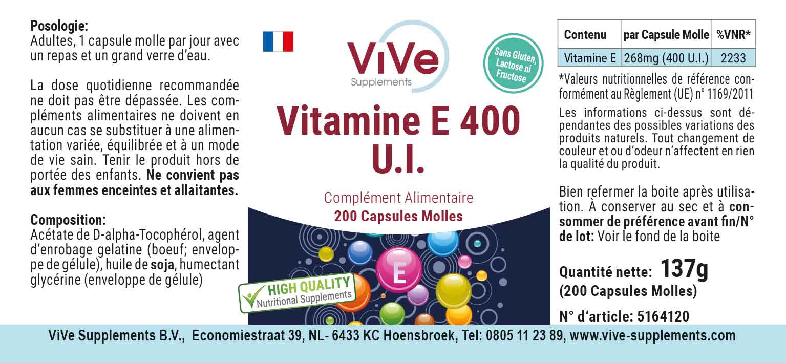 Vitamine E 400 I.U.