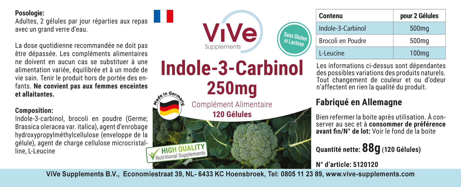 Indol-3-Carbinol 250mg