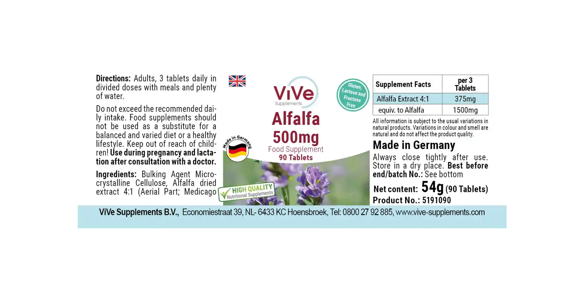 Luzerne 500mg