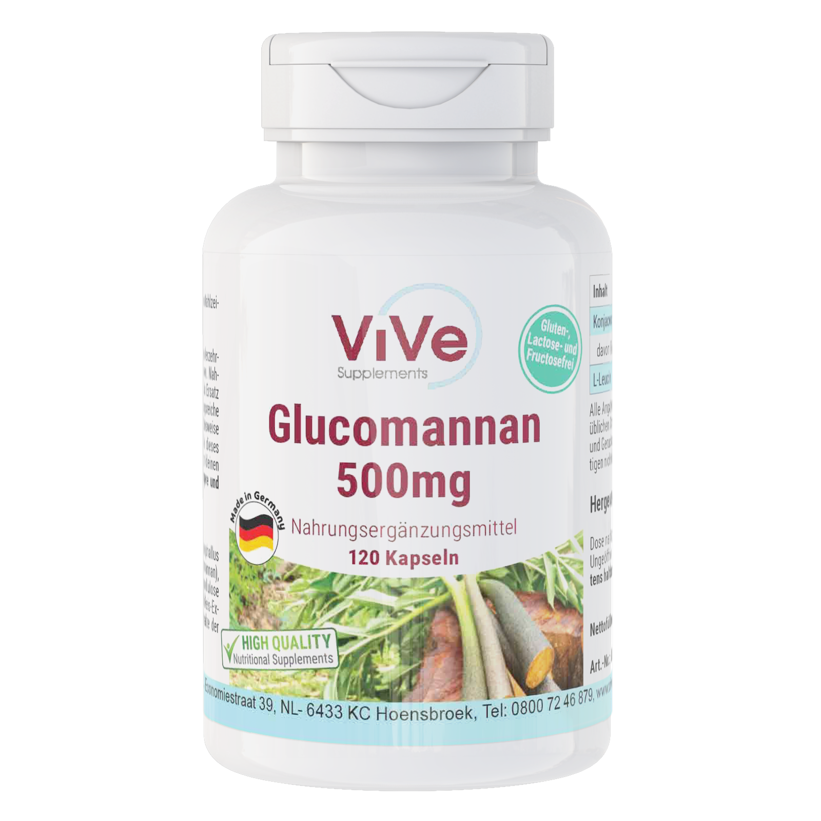Glucomannan 500mg