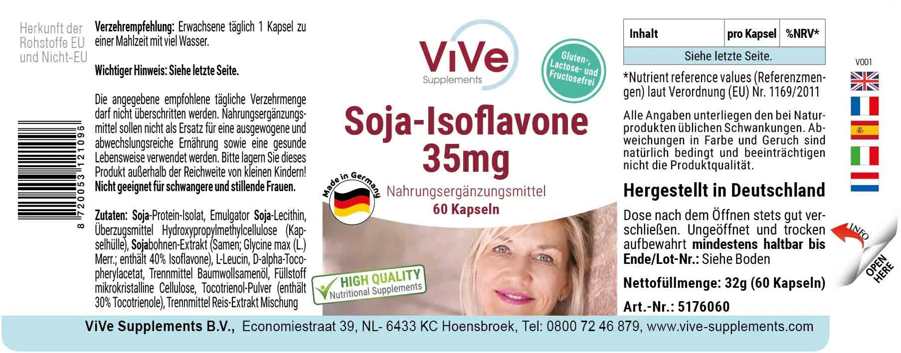 Isoflavones de soja 35mg