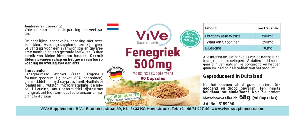 Fenegriek 500mg