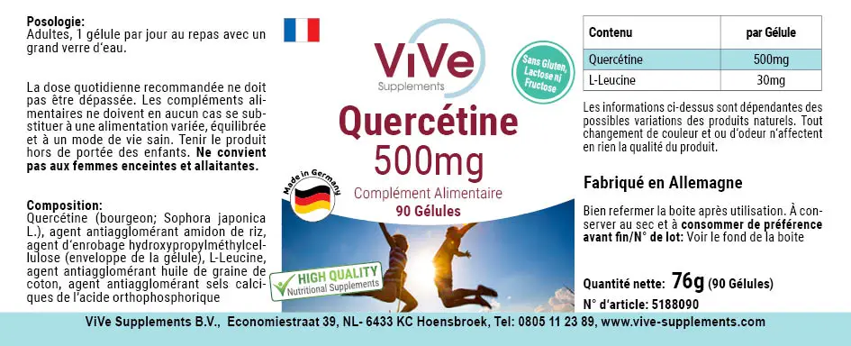 Quercétine 500 mg