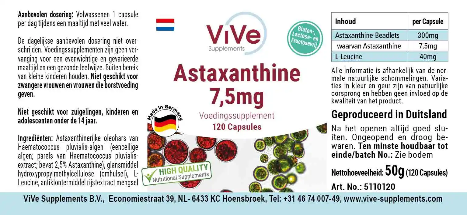 Astaxantina 7,5 mg