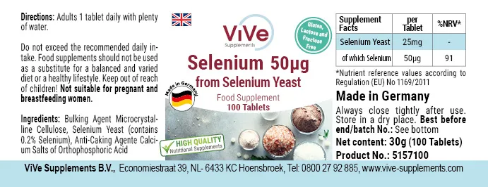 Selenium 50µg van seleniumgist