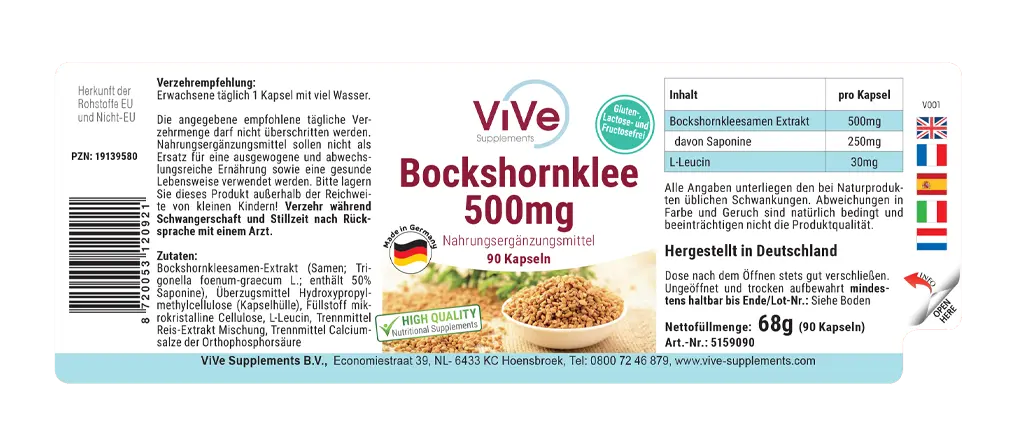 Bockshornklee 500mg