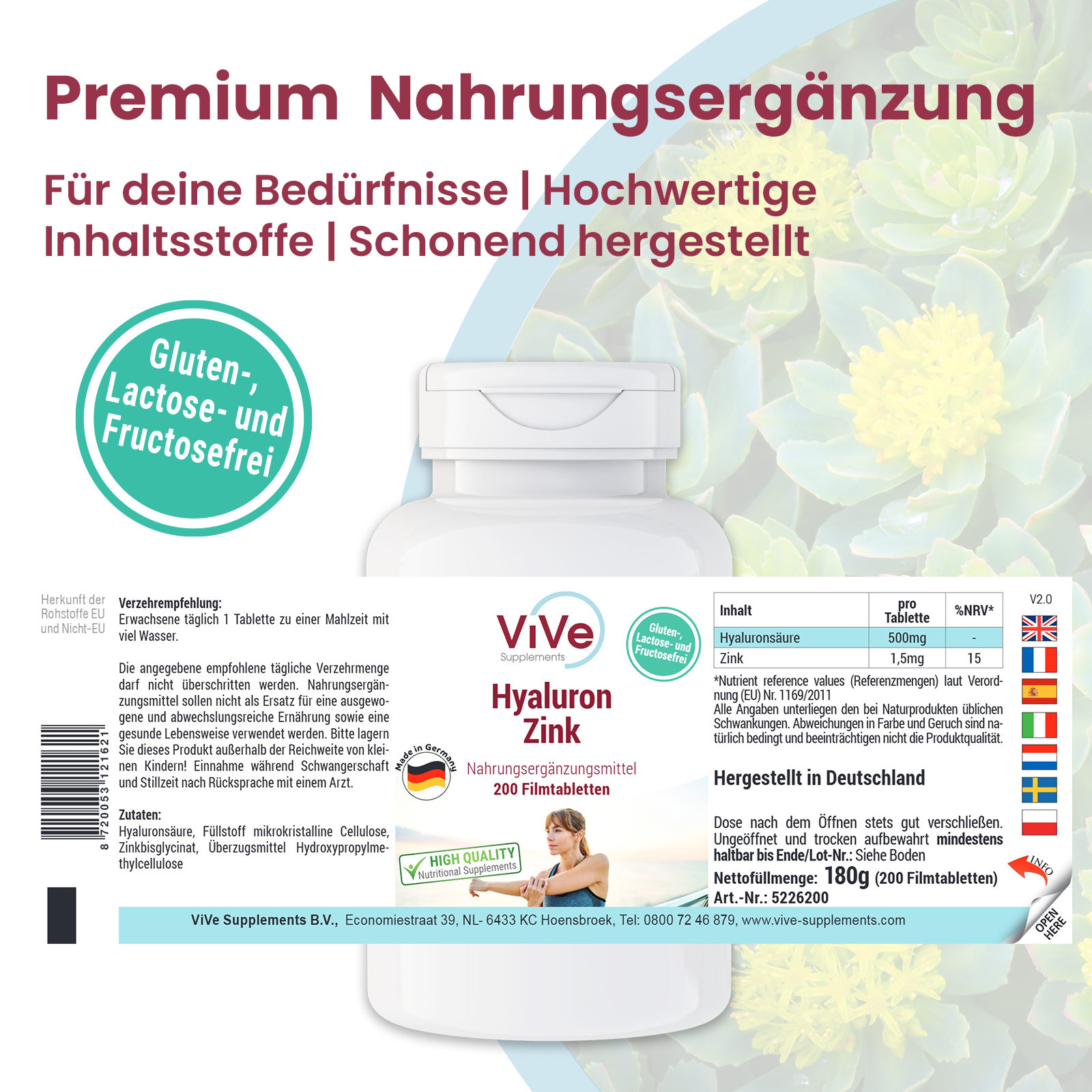 Hyaluronzuur Zink