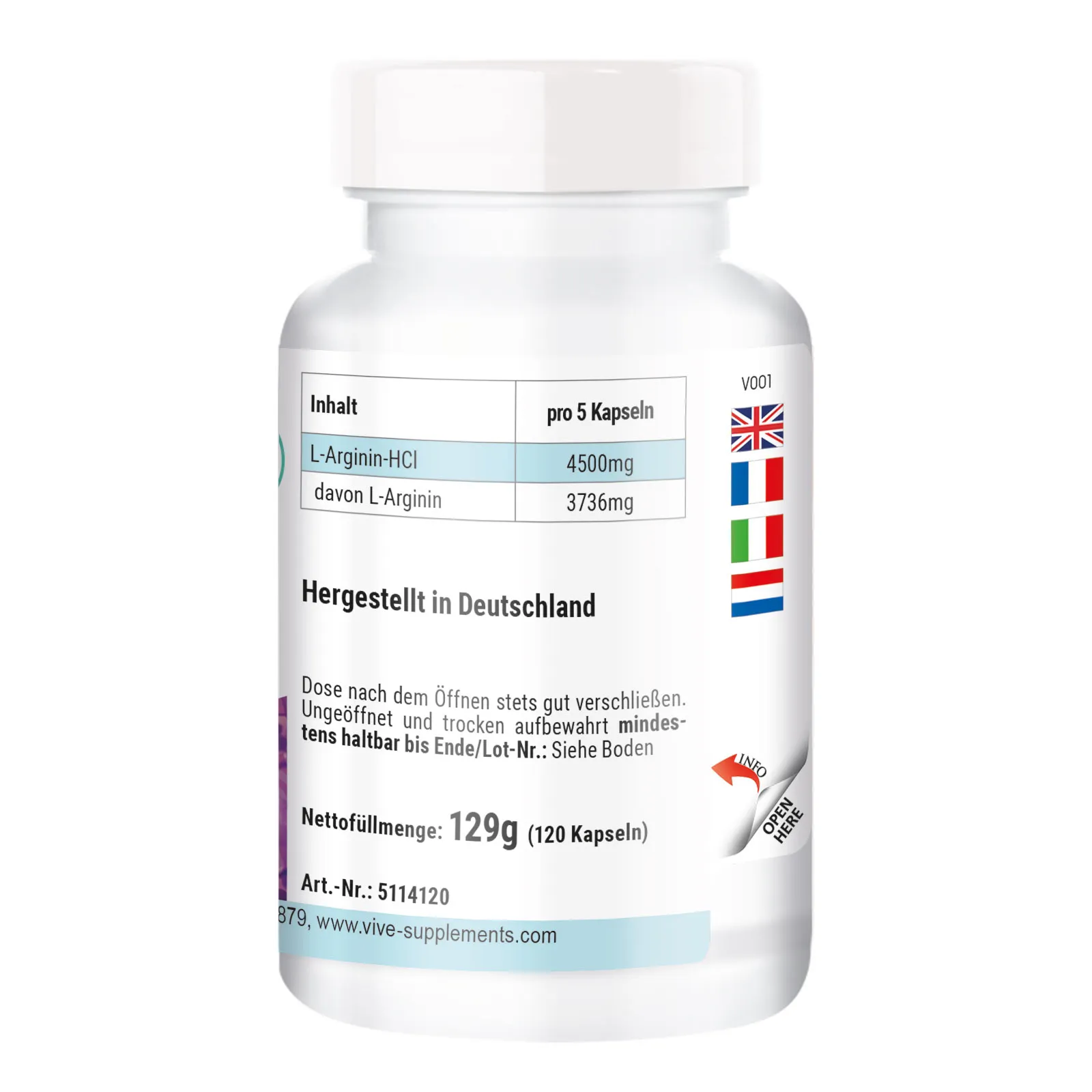 L-Arginine 900mg